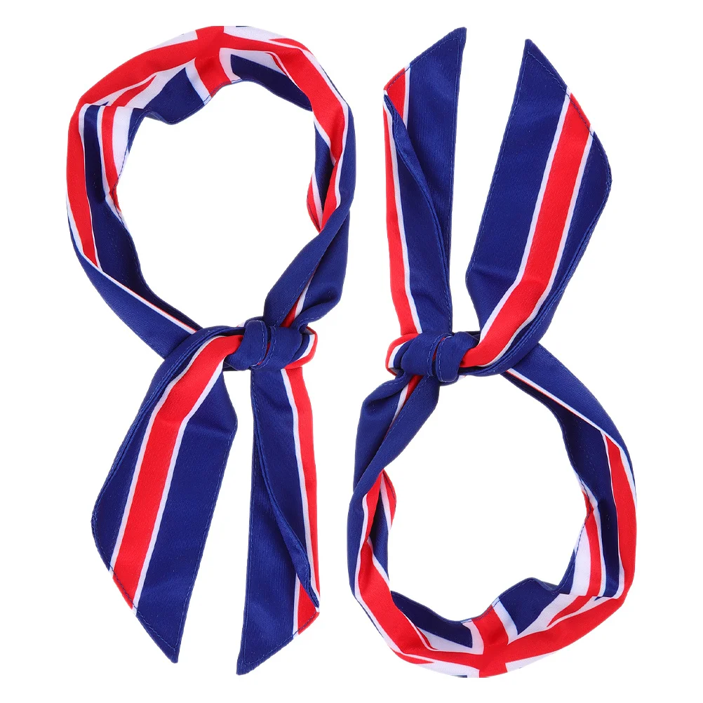 2 قطعة عصابات رأس رياضية للرجال والنساء علم المملكة المتحدة طباعة عصابة رأس غير قابلة للانزلاق للياقة البدنية واليوجا والجري والتمارين الرياضية في الهواء الطلق