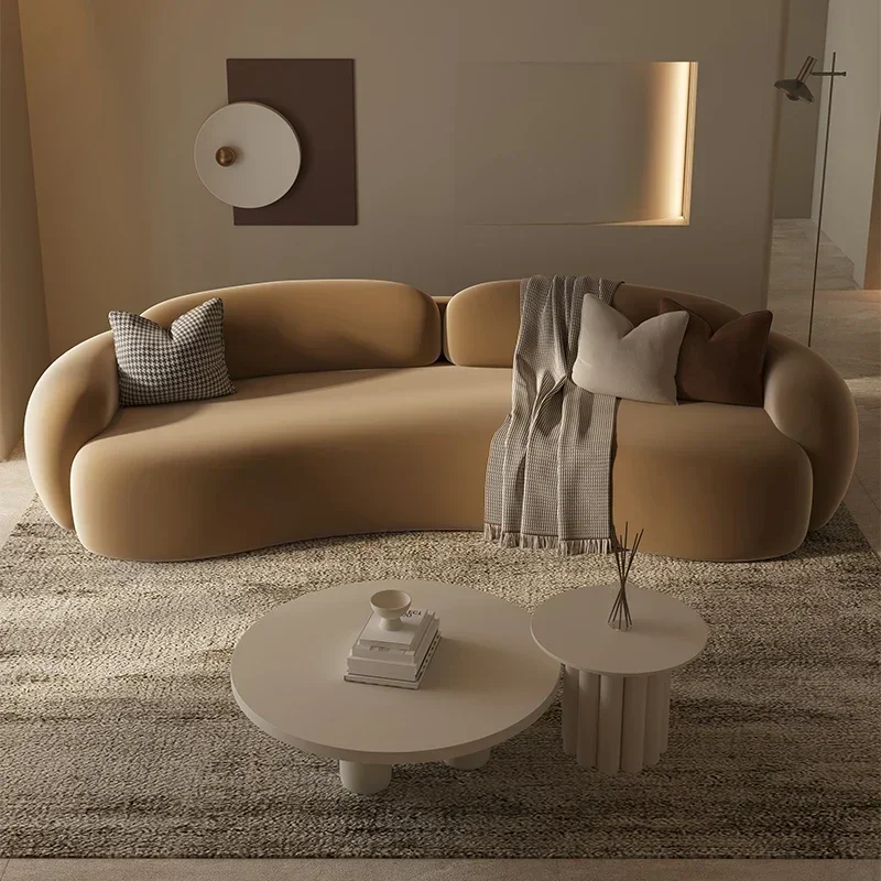 팔걸이 대형 필러 소파 유럽 갈색 나무 현대 바닥 살롱 소파 안락 의자 럭셔리 북유럽 Divano Soggiorno 독특한 가구