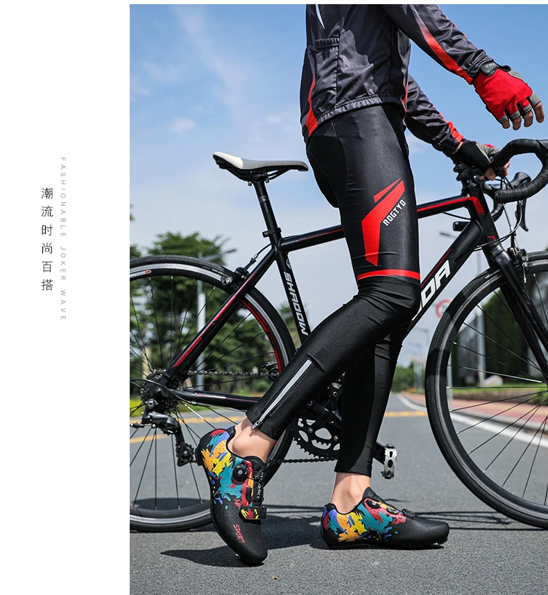 Herbst- und Winter-Fahrradschuhe, Unisex, mit robuster Sohle, geeignet für Straßen- und Mountainbikes, professionelles Fahrradzubehör, ideal zum Radfahren. – Detail 27