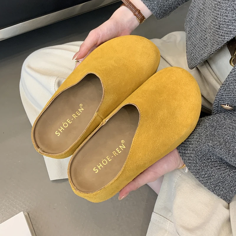 Classic Cork Clogs Slippers For Women Soft Footbed Suede Sandals With Arch Support Trendy Beach Slides Home Mules Shoes Pumps