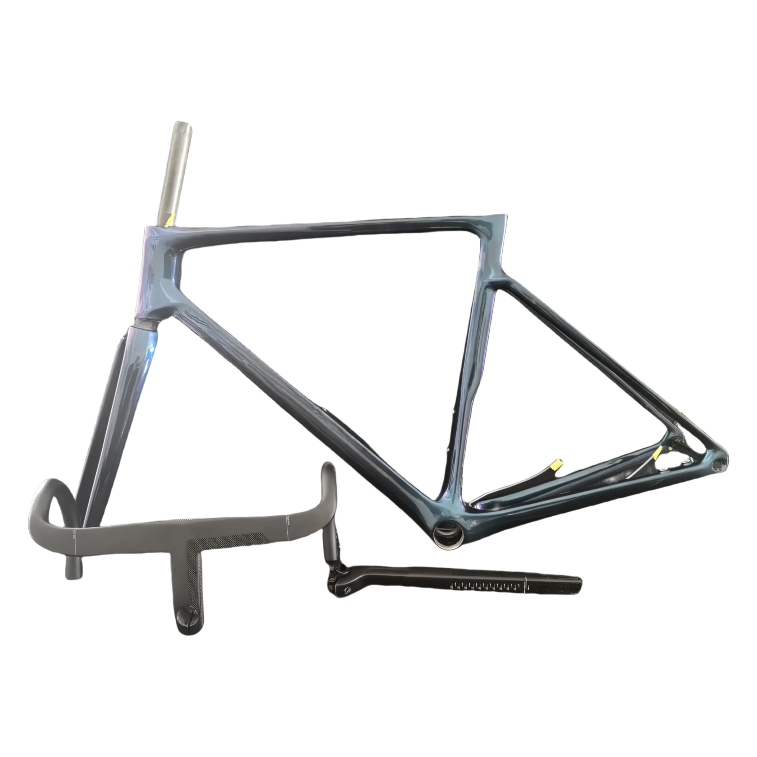 

V4RS Carbon Road Bike Frame Di2/Mechanical Compatible Lightweight Racing Bicycle Frameset Full Internal Routing EU DPD Blue