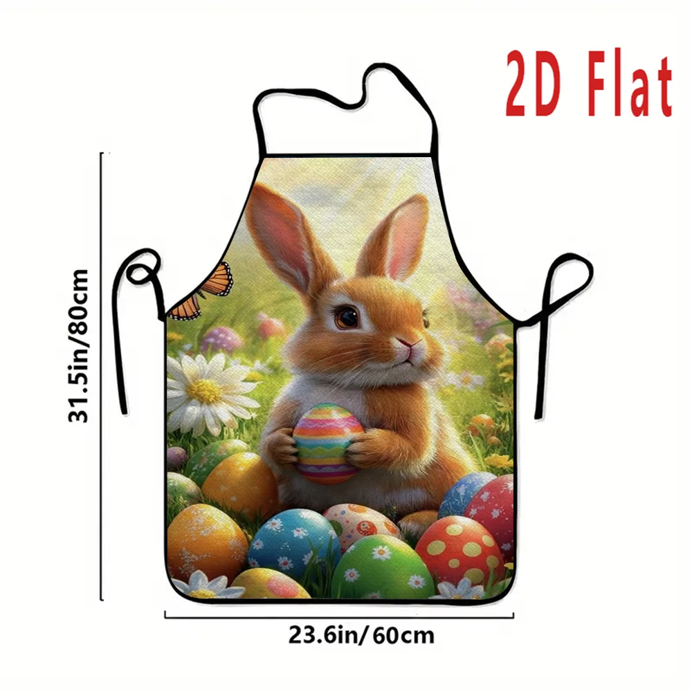 Multiple sizes Easter Egg Print Apron,  Kitchen/Restaurant Apron, BBQ Apron, Durable and Easy to Clean