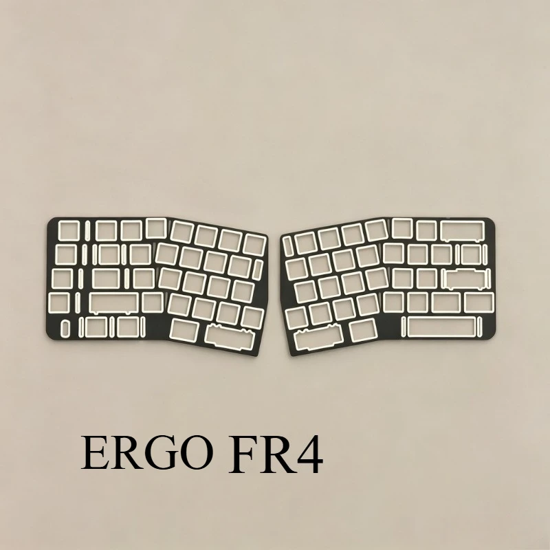 For ERGO Split Mechanical Keyboard Positioning Plate Customized Hot Swap PCB PP FR4 Aluminium Gaming Keyboard Accessories DIY