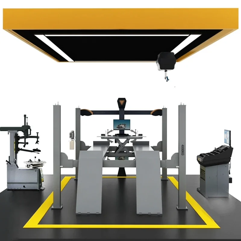 Auto Car Service Equipment Wheel Alignment Four Post Car Lift For Garage And Workshop