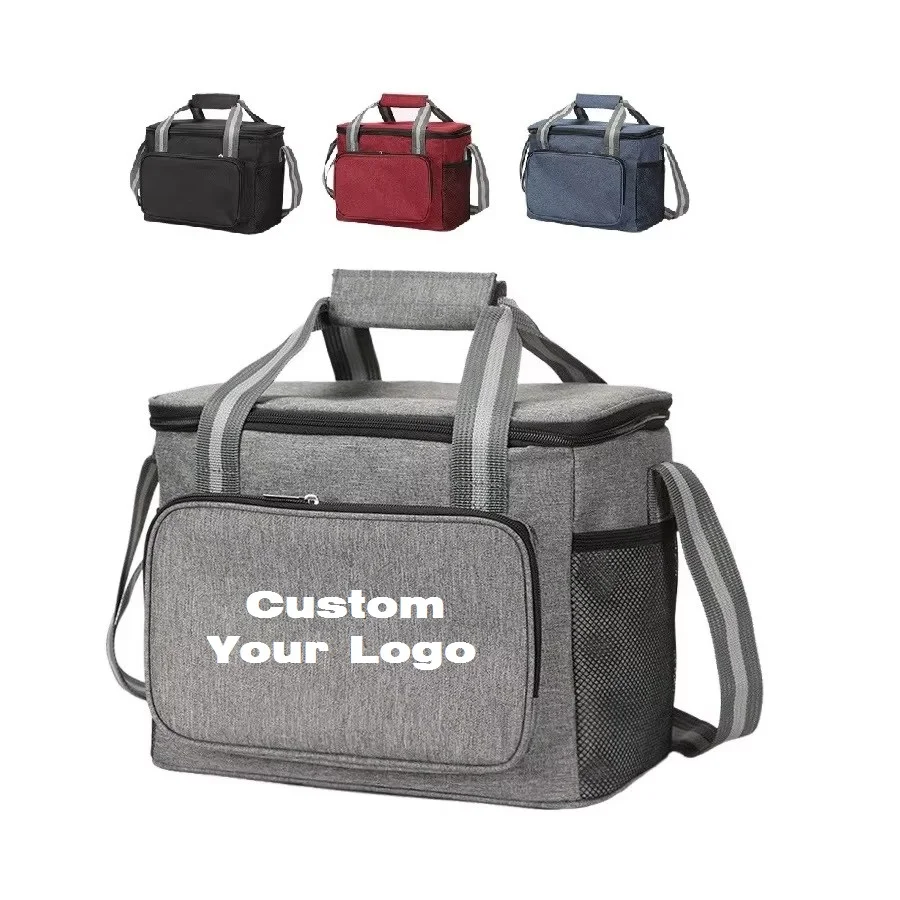 Bolsa enfriadora de Picnic con impresión, portátil, para llevar alimentos, impermeable, personalizada, a prueba de fugas, con aislamiento térmico, bolsa enfriadora de almuerzo Oxford familiar