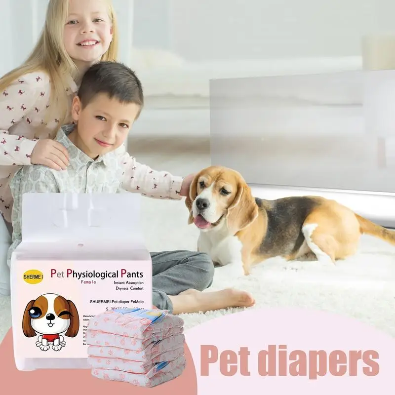 Pet Diapers For Dogs Leak-Proof Dog Diaper Strong Absorbent Wrap Pants For Period Pet Accessories Pee Diapers For Long-Distance