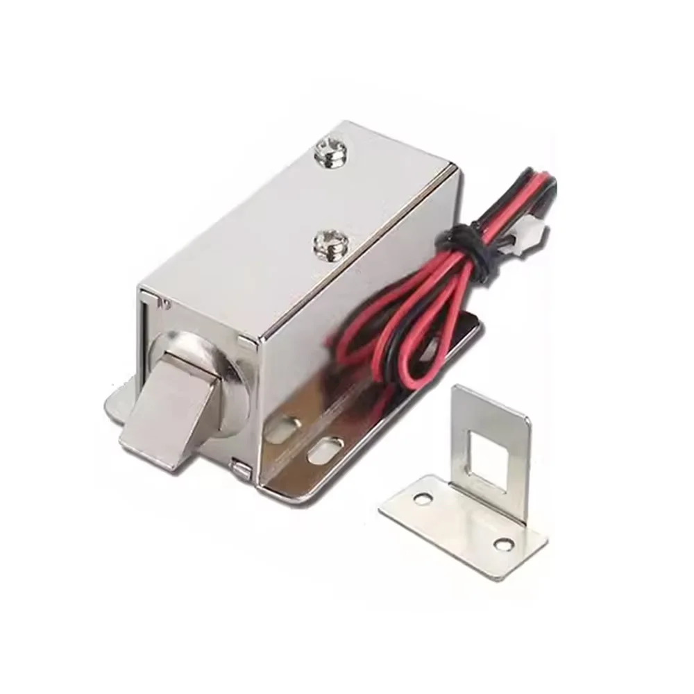 54mm Small Electric Lock DC 12V24V Electronic Lock Mini Electric Bolt Lock Electronic Door Lock Access Control Lock Drawer Lock