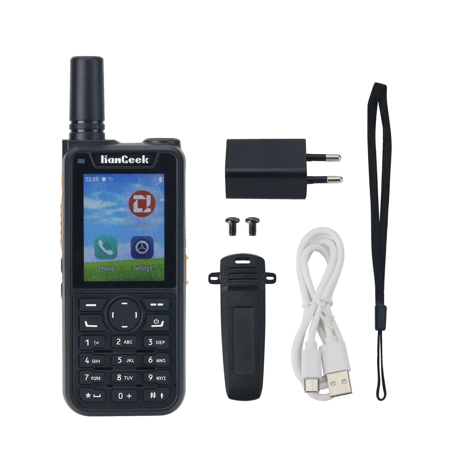 

HAMGEEK 4GZA 2G 3G 4G Walkie Talkie 5000KM Handheld Transceiver for Zello Supports WiFi & Bluetooth