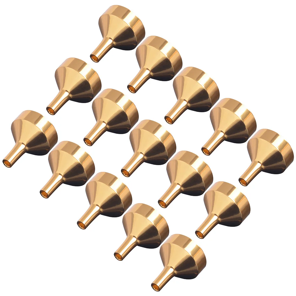 

15Pcs Mini Funnel Metal Small Funnels for Filling Small Bottles Portable Liquid Dispensing Tool for Perfume Essential Oil Refill