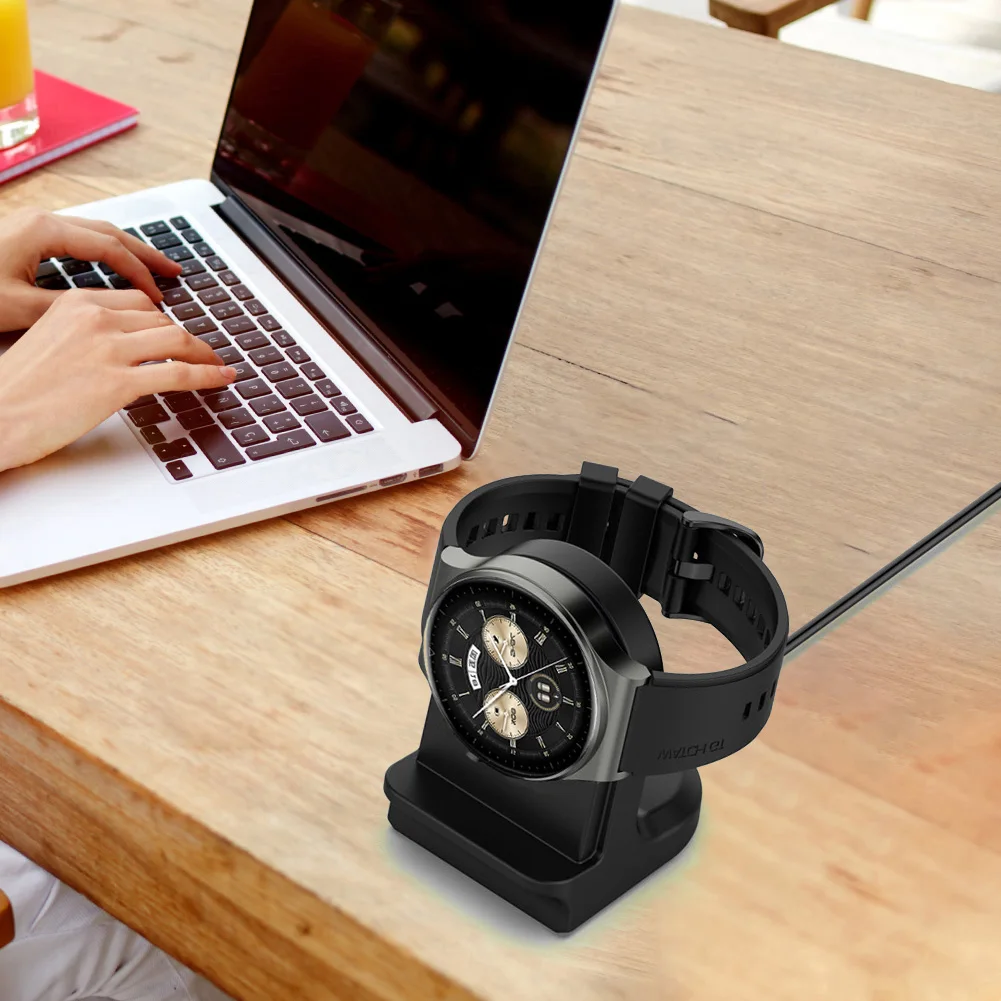 

Silicone Charger Stand Holder Non-slip Lightweight Portable Stand Mount Accessories for Huawei WATCH Buds/Huawei Watch GT Cyber
