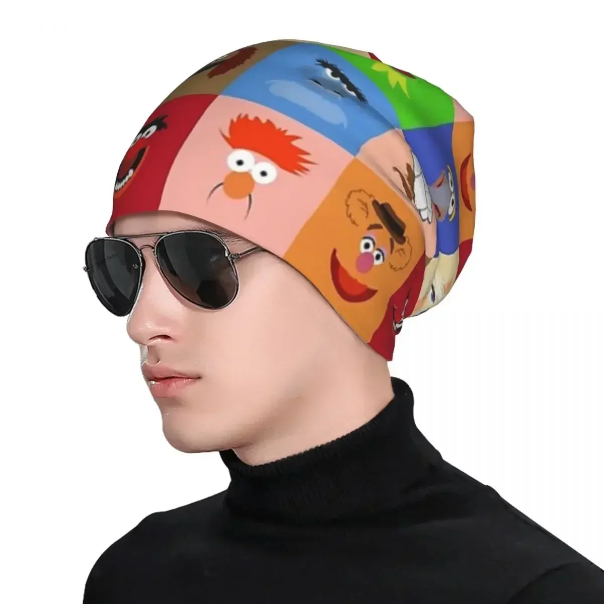 Muppets-gorros de punto para hombre y mujer, gorro cálido, a la moda, para exteriores, Otoño e Invierno