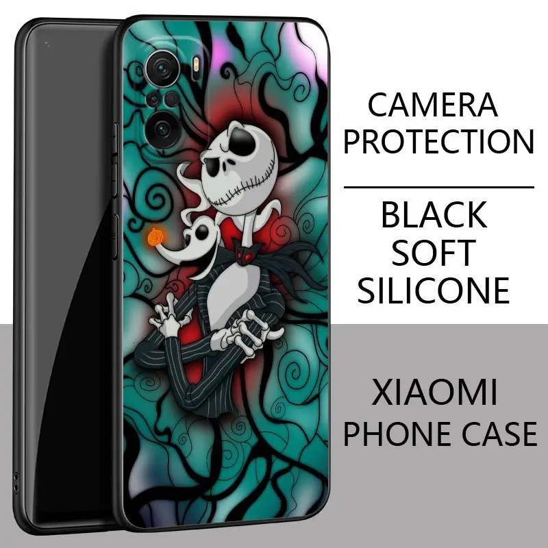 Jack Sally Skellington Poco F6 Pro Fundas For Xiaomi Poco X3 NFC X6 X4 X5 5G M4 M5 M6 F3 F4 F5 14 13T Pro Phone Case Back Covers