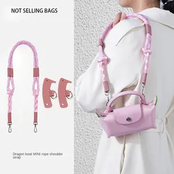 Bag Strap For Longchamp Mini Tote Bag Modified Strap Rope Free Punching 78cm Color Contrast Shoulder Strap Accessories