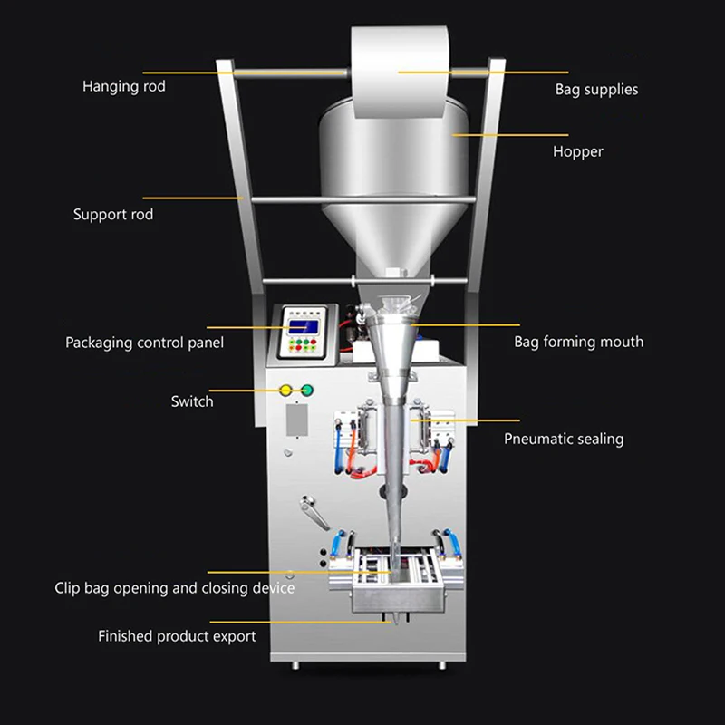 Máquina automática de embalagem de líquidos PBOBP 500g Máquina de embalagem de pasta Máquina de embalagem de sachês de líquidos Máquina de selagem