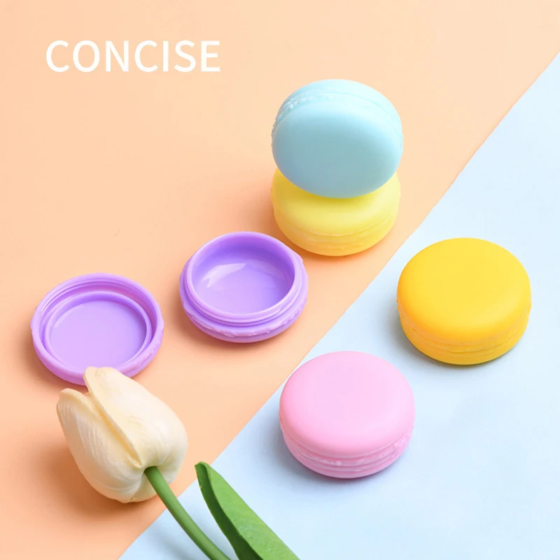 1Pcs 10ML Silicone Travel Portable Lotion Cream Box Bottle Cosmetic Foundation Cream Pill Macaron Storage Box