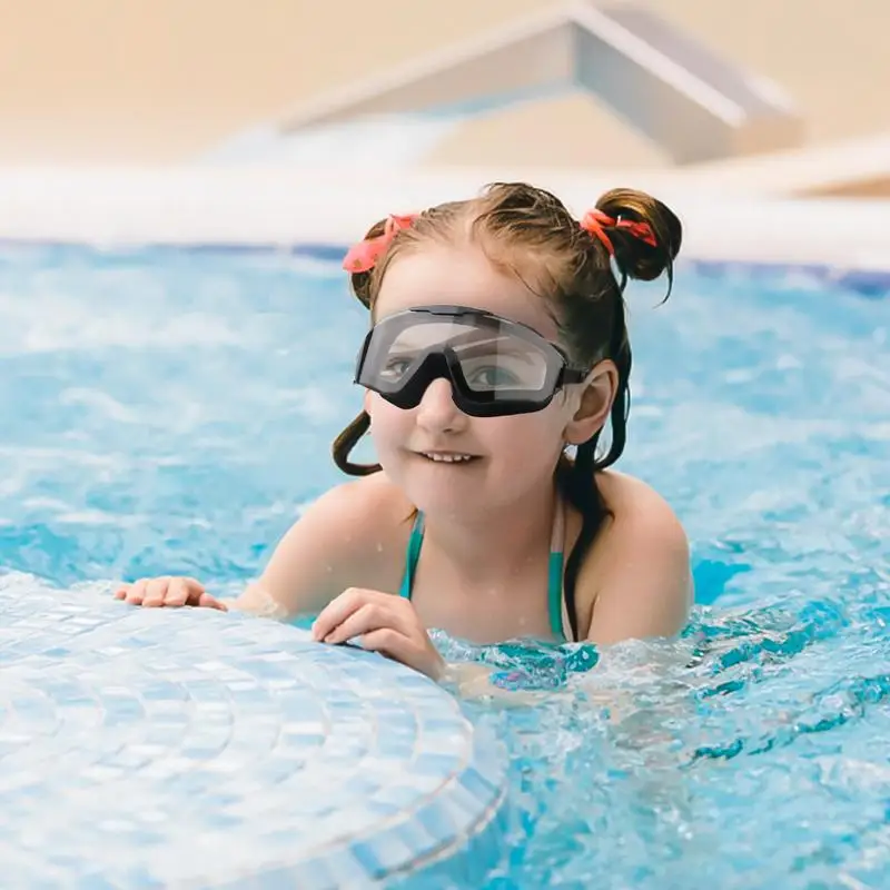 Swimming Goggles For Kids No Leaking Swim Glasses Wide View No Leaking Full Protection Glasses Extra Silicone Layer Swim Pool