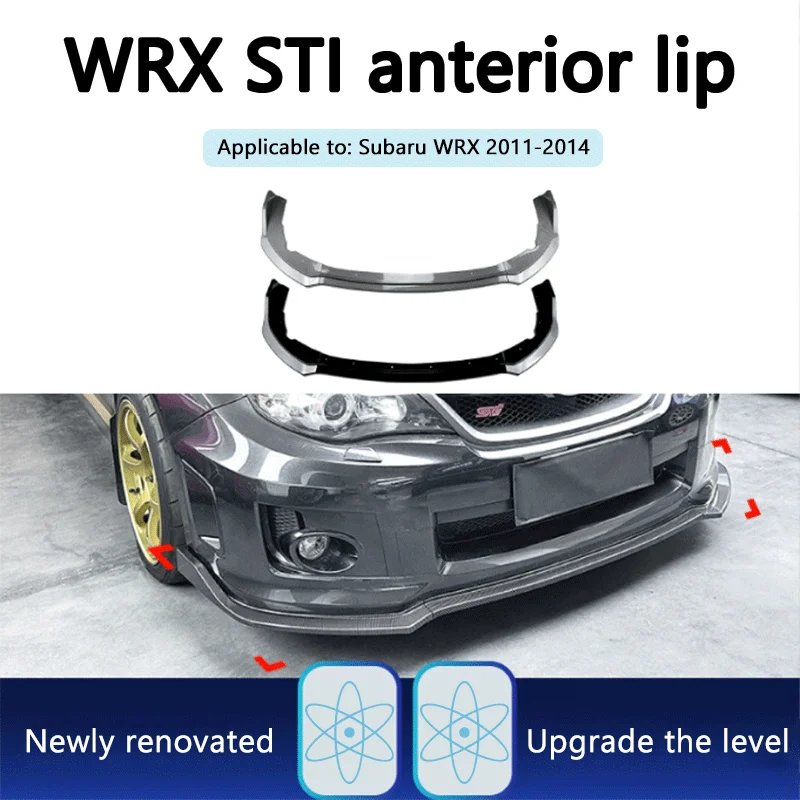 Подходит для Subaru Leopard WRX STI 2011-2014, переднего бампера, передней лопаты, передней губы и переднего угла, высококачественная модифицированная деталь.