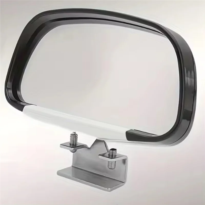 Ac29-Front View Universal Fit Blind Spot Mirror With Convex Lens-Adjustable 360° Mirror For Enhanced Visibility