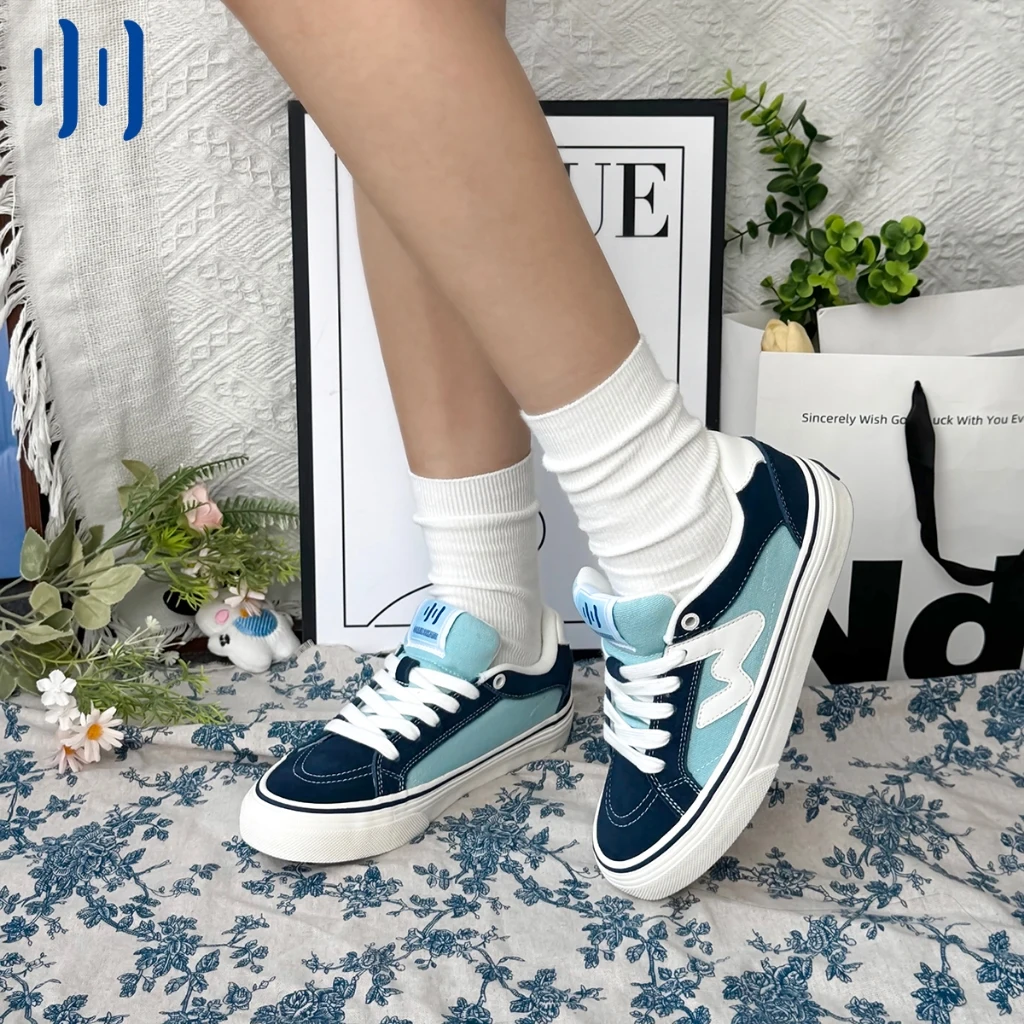 올리스케이트 네이비 블루 스웨이드 캔버스 스티칭 유니섹 - Women'S Shoes Navy Blue 리뷰 및 가격