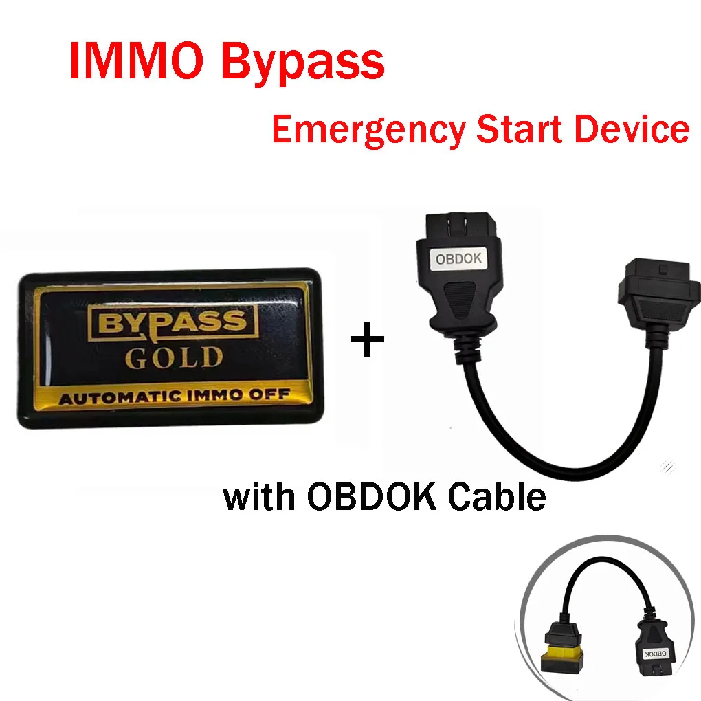 2025 IMMO Bypass For VW V-AG EDC16 EDC15 ME7 Plug Emergency Start With OBDOK Cable Automatically Remove Immo Through OBD2