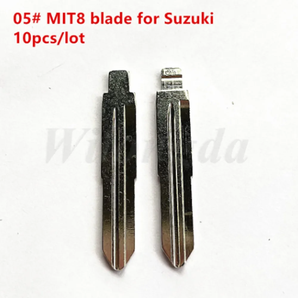 

10pcs/lot #05 MIT8 Type Replacement Metal Blank Uncut Flip KD Remote Key Blade for Suzuki Wagon R for Chevrolet Spark