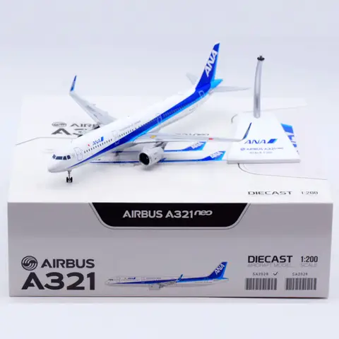 SA2028 합금 수집용 비행기 선물 JC Wings 1:200 All Nippon Airways StarAlliance Airbus A321neo 다이캐스트 항공기 모델 JA146A