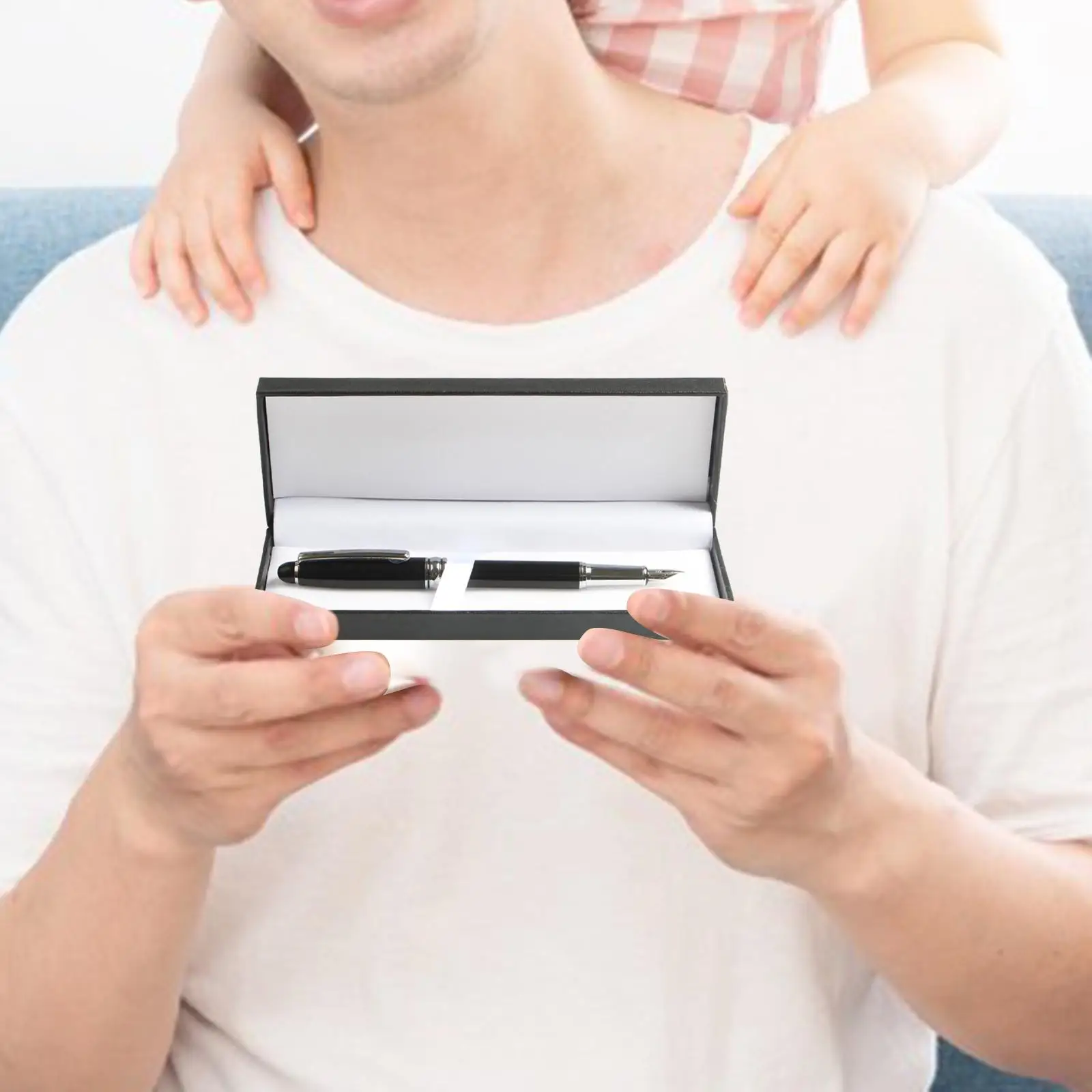 2x قلم حبر، سن رفيع، علبة هدية، خط، قلم كتابة سلس #4