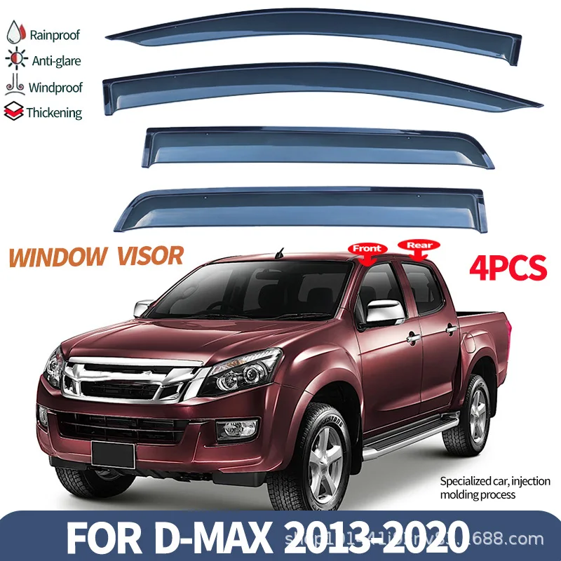 

Suitable for ISUZU D-MAX pickup truck weather shield side window deflector exterior modification accessories