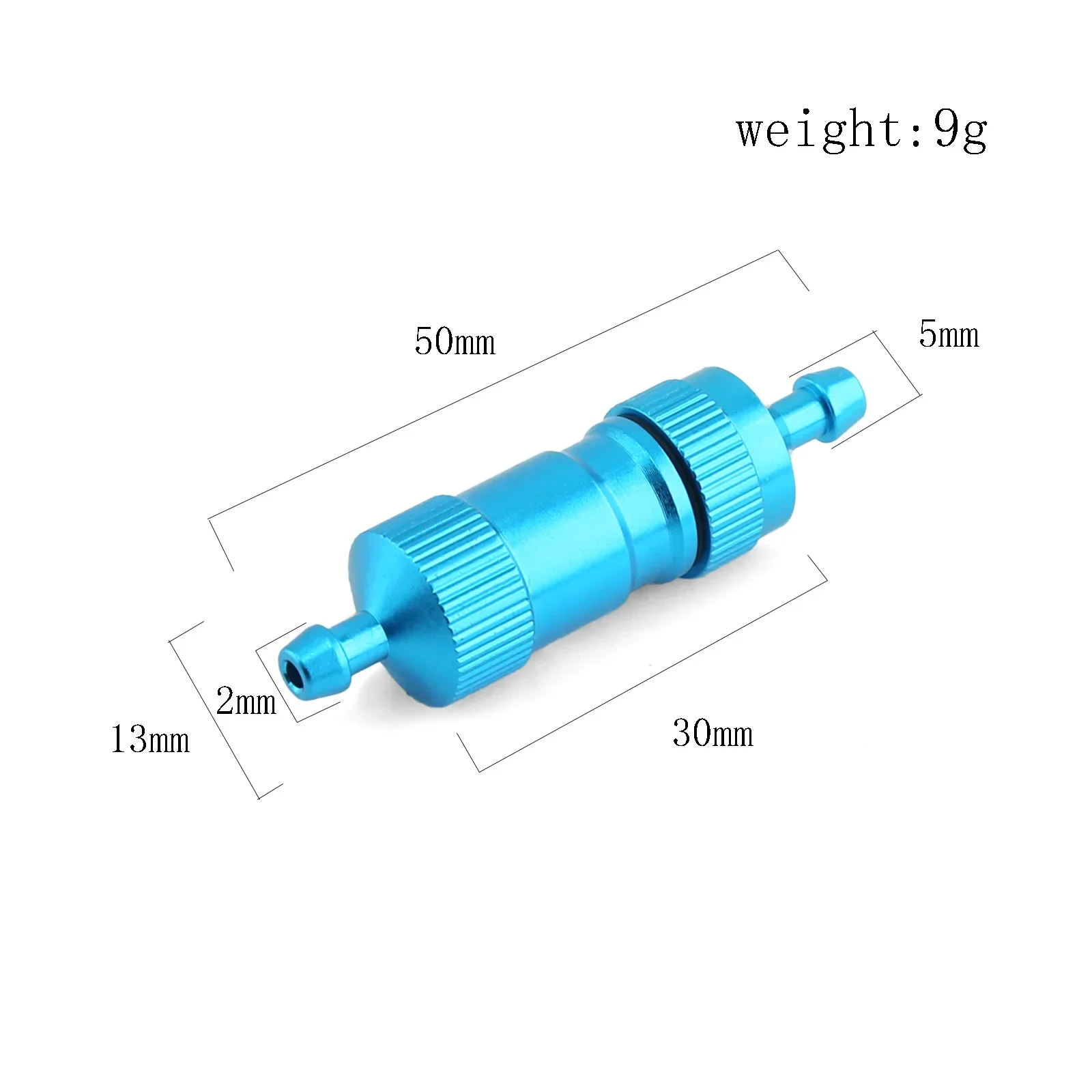 1/2 pçs 50mm comprimento de alta precisão grande filtro combustível rc tanque combustível acessórios para gás nitro rc modelo barco aeronave carro