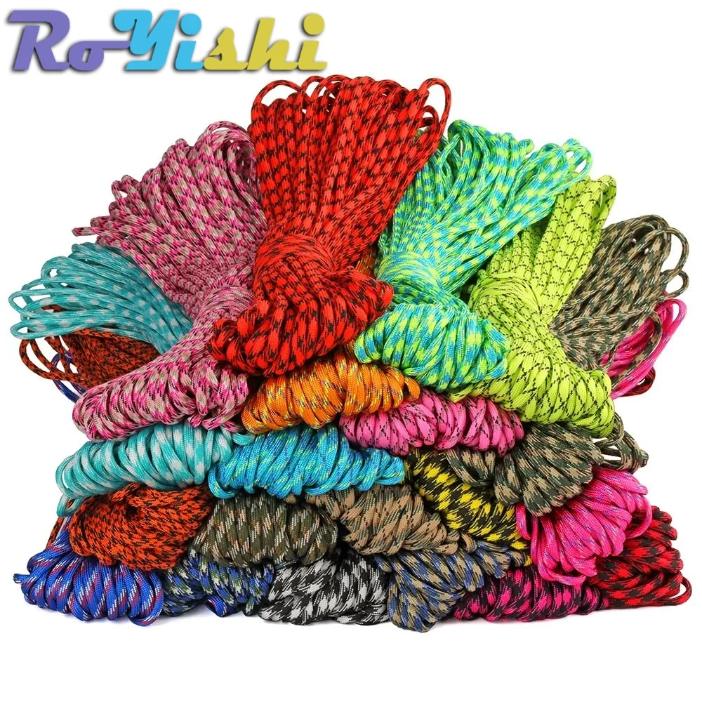 7 Cores 550 Paracord Cord 31M Dia.4mm For Outdoor Camping Survival Lanyard Parachute Rope Hiking Tent Accessories Color 81-120