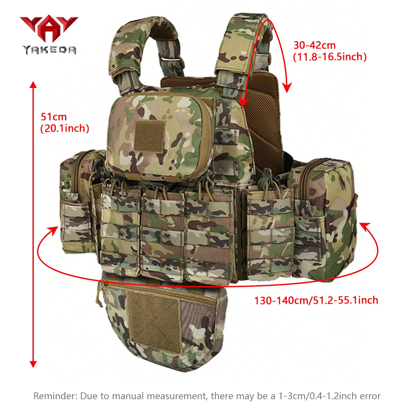 Picture 6: YAKEDA Multi functional Hunting Tank Top MOLLE System Shoulder Straps Adjustable, Detachable, and Removable