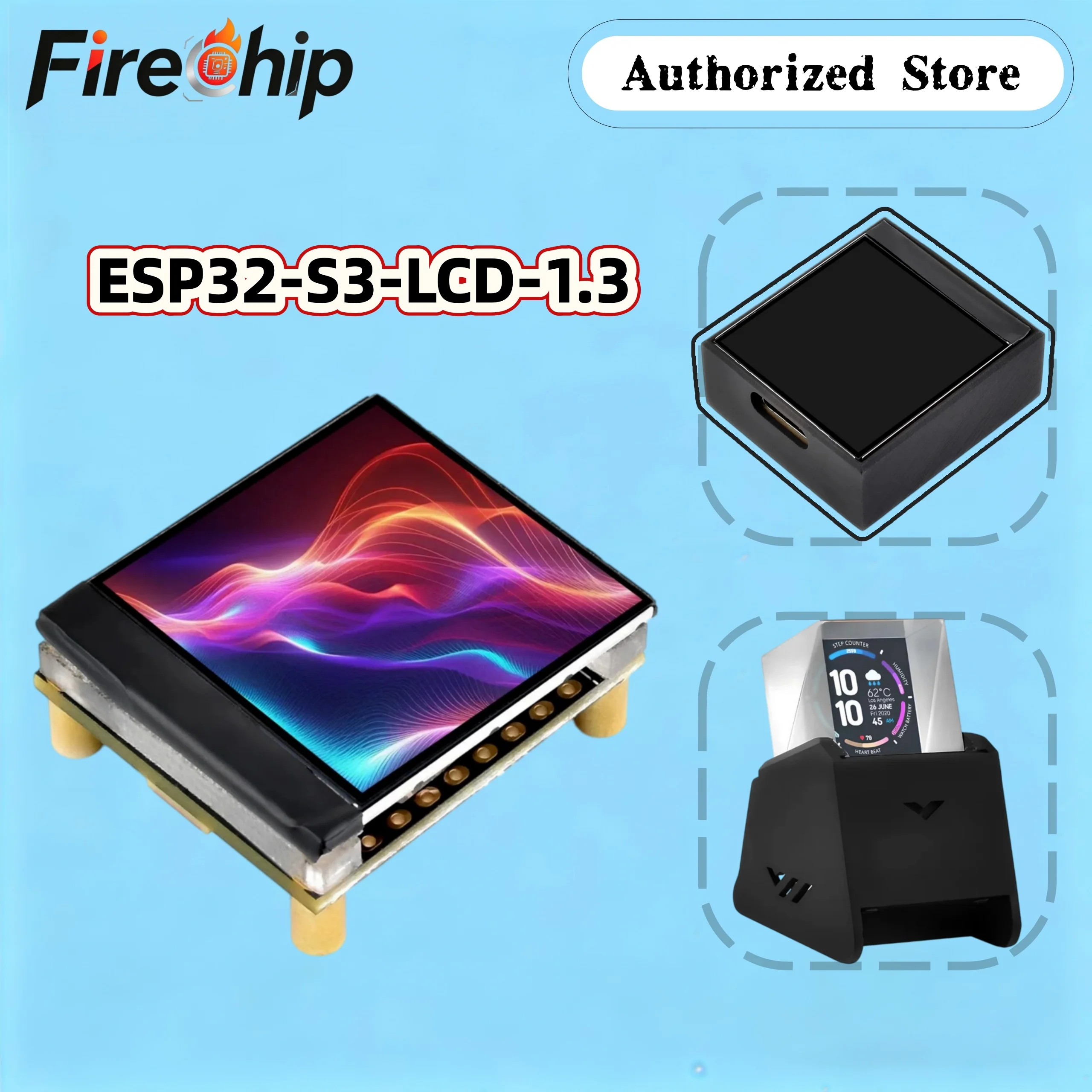 Waveshare ESP32-S3 1.3inch Display Development Board 240×240, Built-in ST7789V2 Chip and 6-Axis IMU,  ESP32 with Display