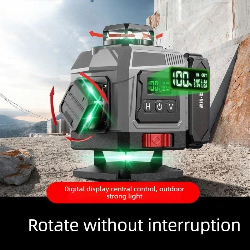 High-precision strong light thin line infrared automatic leveling and leveling 12-wire outdoor level meter