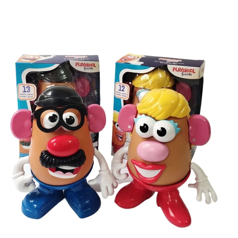 Mr Potato Head Toy Story para Crianças, Brinquedo bonito dos desenhos animados, Brinquedos montados, Figura Kawaii Criativa, Presente de Ornamentos Periféricos, Animação Periférica, Novo