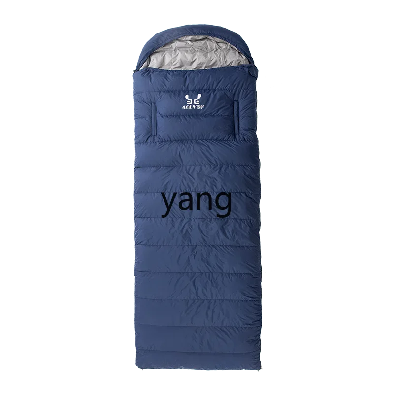 Yjq down sleeping bag adult outdoor camping winter thickened cold warm single double