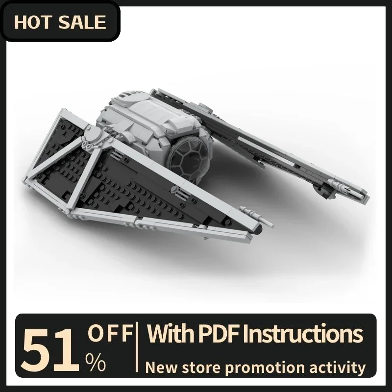 New 556Pcs Famous Star Battle Movie Moc Tie Striker Spacefighter Model Building Custom Puzzle DiyCreative Idea Toy Birthday Gift