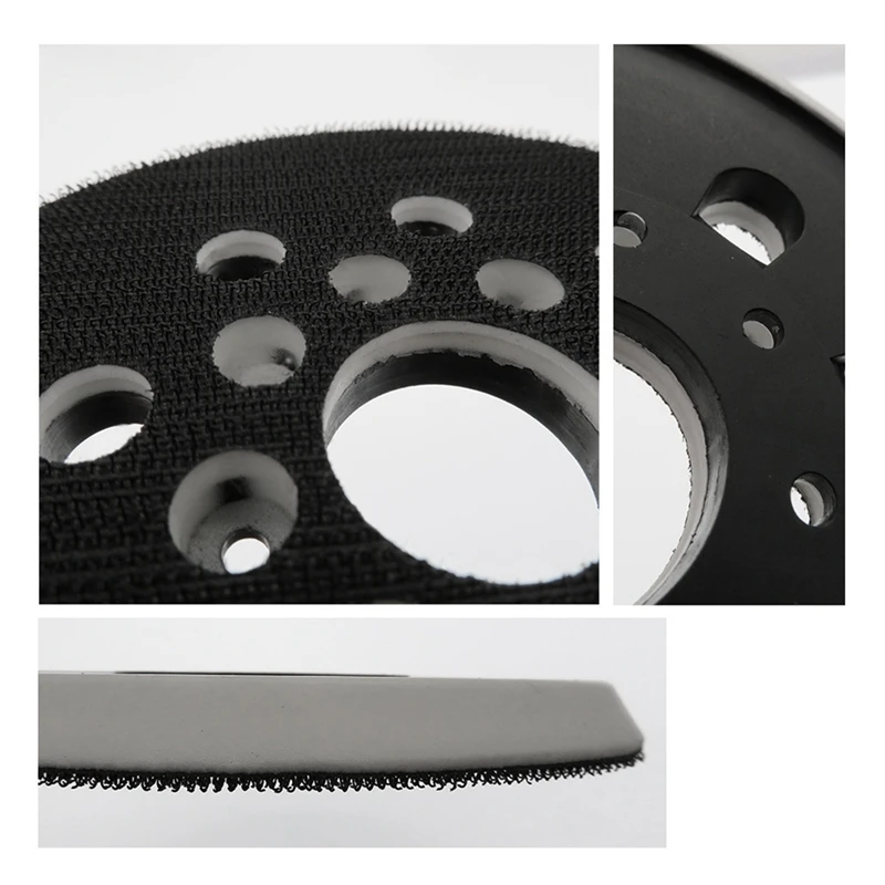 Bantalan ampelas pengganti kait & Loop 2 buah PU 5 inci untuk ROS10 ROS20 ROS20VS ROS20VSC Sander Track