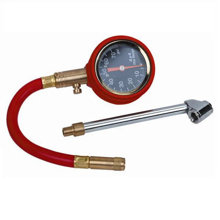 Two-in-One Tire Pressure Gauge High Accuracy Barometer Extension Hose Barometer Deflatable Tire Pressure Gauge