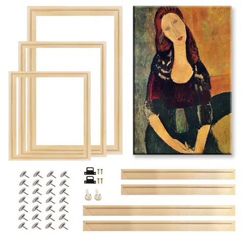 35x45 40x50cm Natural Wooden Picture Frame For Wall Canvas Frame Diamond Painting Frame Picture Poster Wall Frame Home Decor