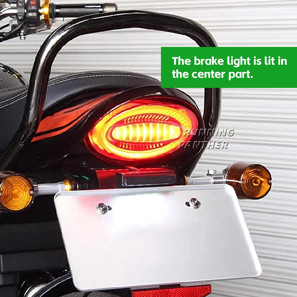 Luz LED trasera con lente roja para motocicleta, accesorio para KAWASAKI Z900 RS Z900RS Z 900 RS 2018-2023