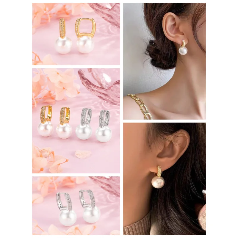 

Модные серьги-имитация жемчуга 2026 года – Простой дизайн в форме клевера, стиль для вечеринок, подчеркивающий индивидуальность