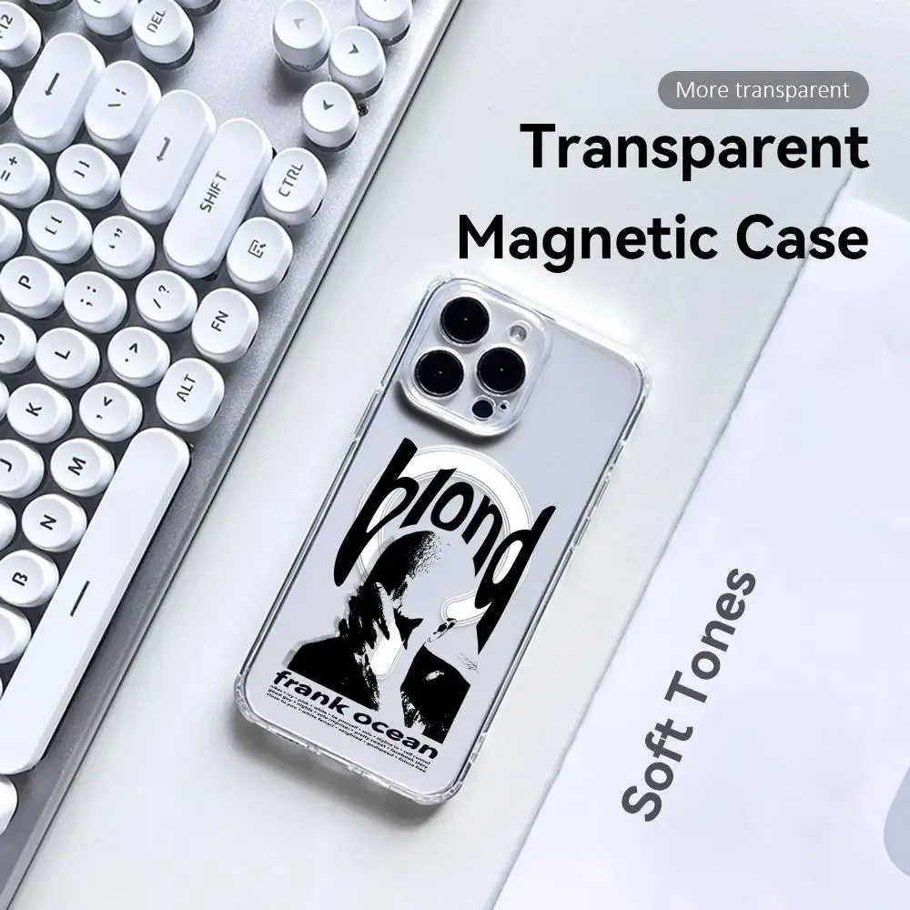 Singer Frank Blonde Oceans Hot Phone Case For IPhone 17 16 15 Pro Max Plus With Magnetic Crystal Clear Case Wireless Charge view 3