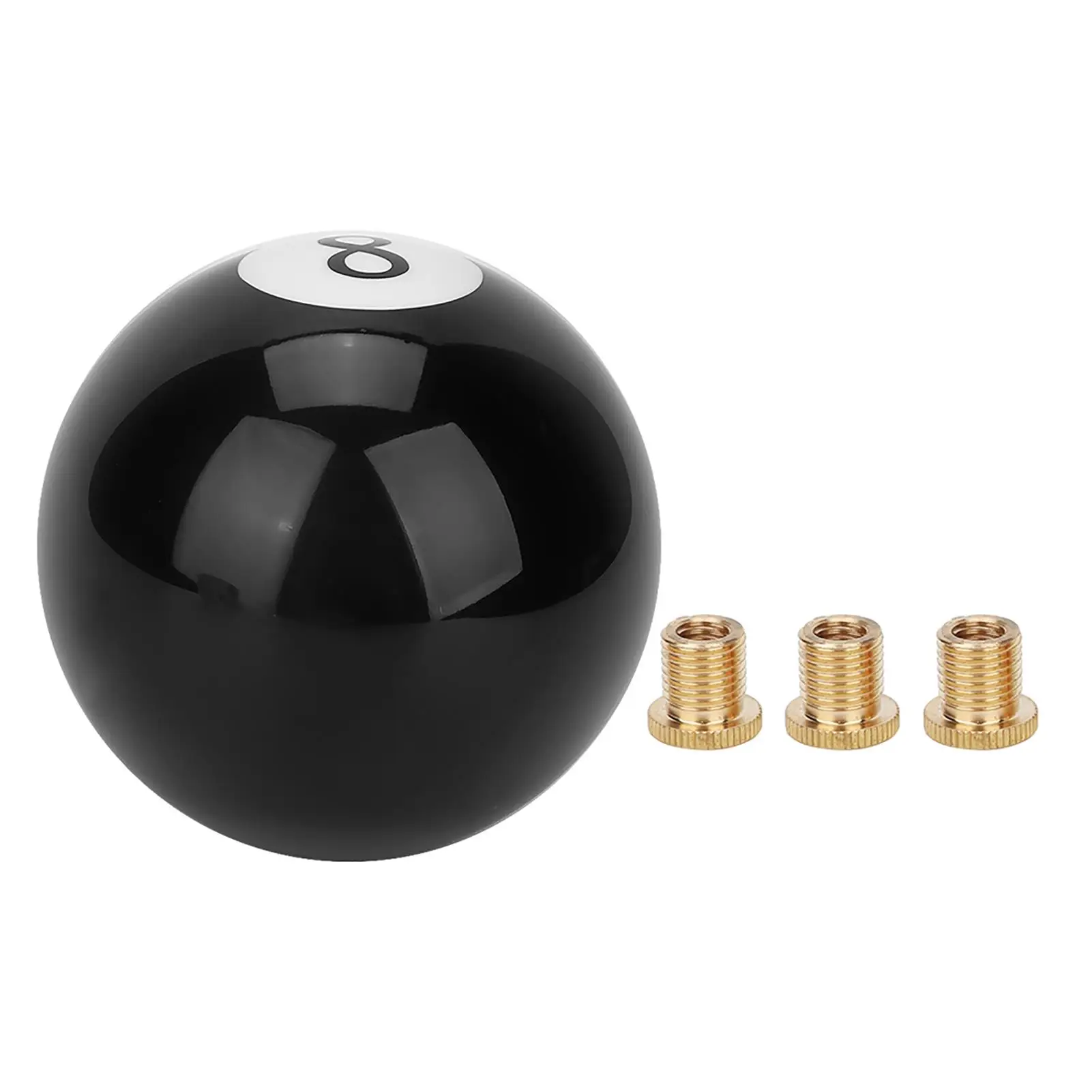 Universal Black 8 Billiard Ball Round Car Gear Shift Knob Lever Handle Shifter