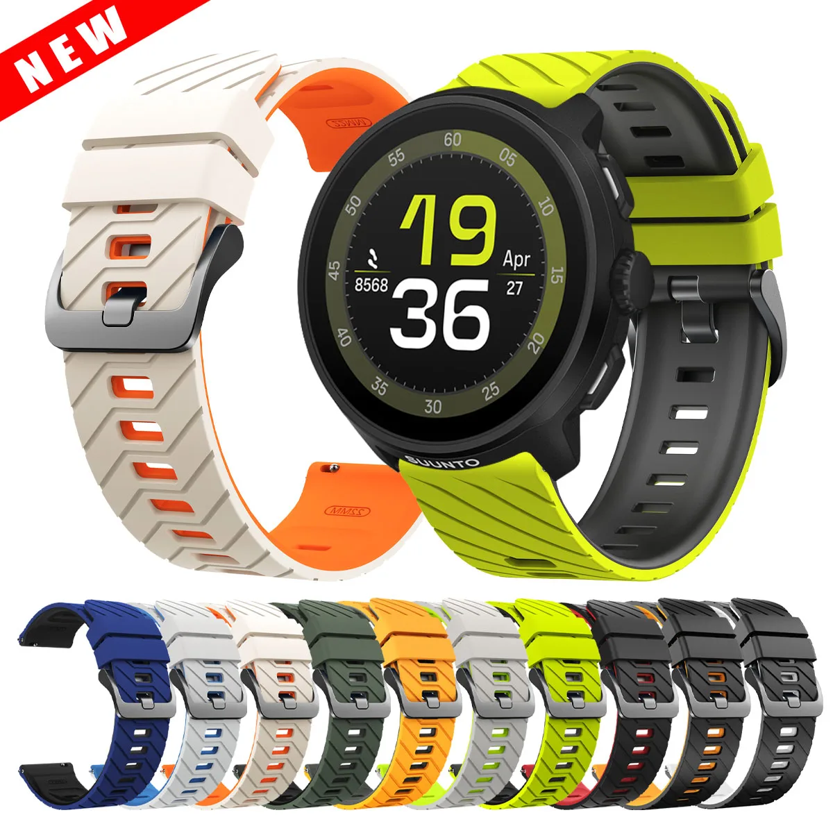 22Mm Silicone Strap…