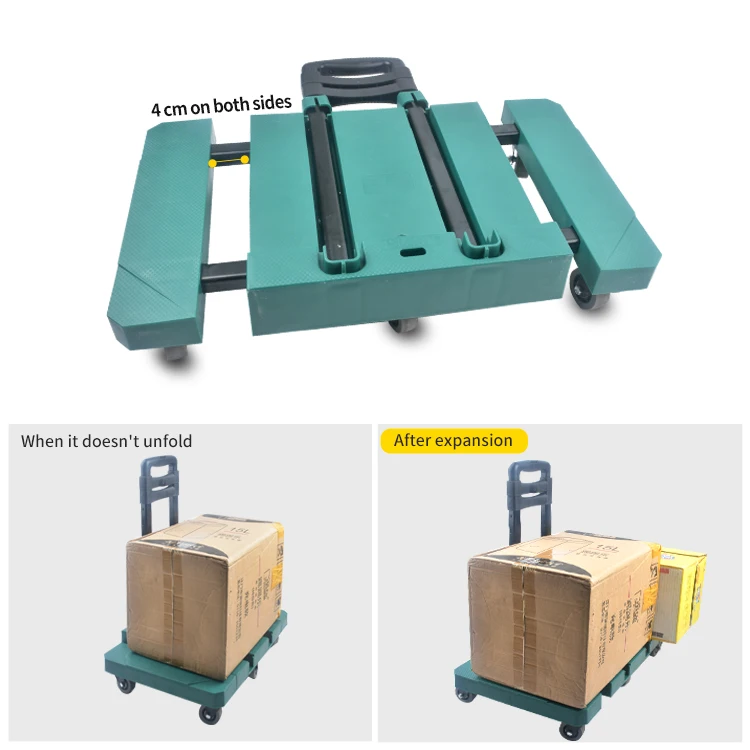 Removable folding luggage cart shopping cart for stair climbing