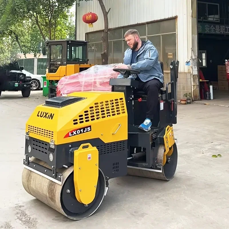 1 Ton 1.5 Ton 2 Ton  Tandem Two Wheel Asphalt Concrete Vibratory Two Wheel Road Roller Price