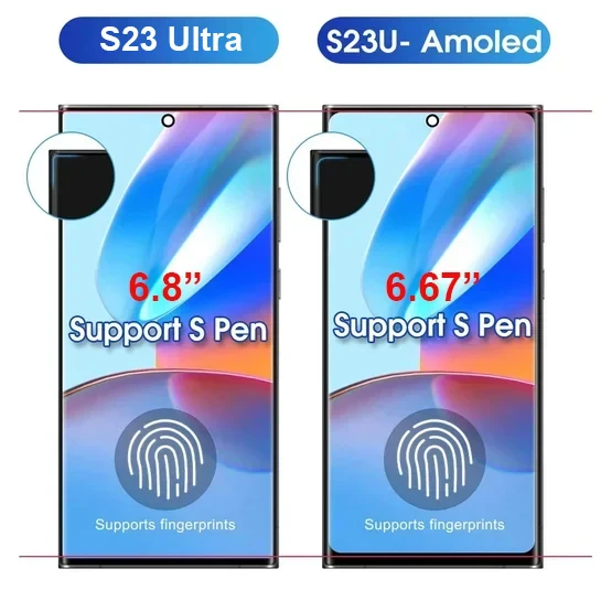 Super AMOLED For Samsung S23 Ultra Display For Samsung S23 Ultra 5G S918 S918B S918U LCD Touch Screen Replace Digitizer +Frame