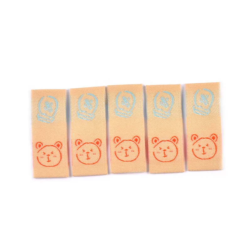 50pcs 39x15mm Cartoon Animals Cat/Cow/Dog Embroidery Labels For Clothes Bag Sewing Accessories Home Craft Supplies Washable Tags