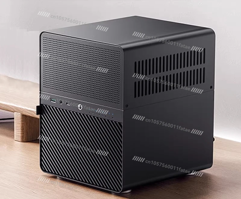 Mini Aluminum Chassis ITX Main Board Multimedia Server Network Storage Hot-swappable 8-bit