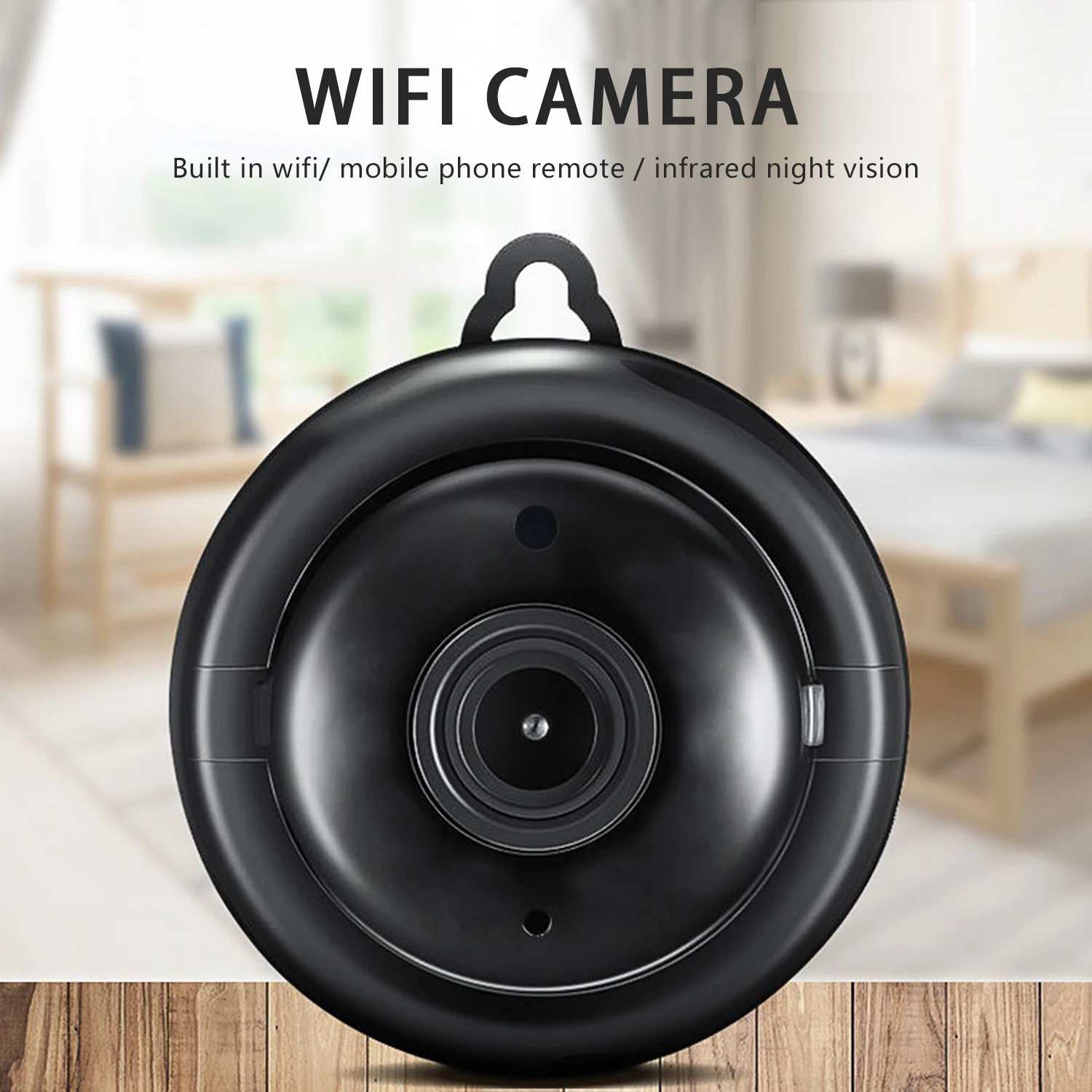 Mini câmera de cctv sem fio wifi câmera hd câmera com função de visão noturna câmera interna casa camerathe app é hdwificam